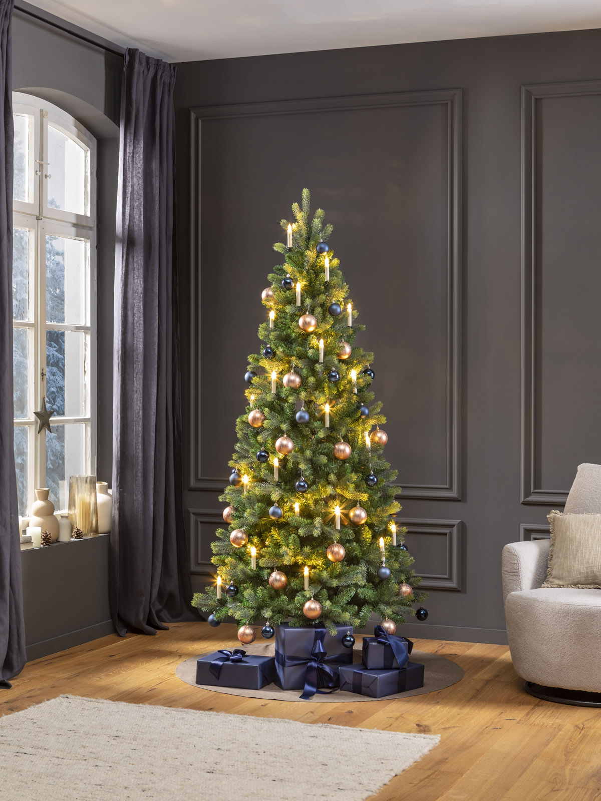 Künstlicher Weihnachtsbaum 240 cm "Schweden" (ohne Beleuchtung)